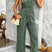 Arolora Pentagram Print High Waist Overalls