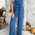 Arolora Pentagram Print High Waist Overalls