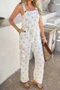 Arolora Pentagram Print High Waist Overalls