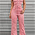 Arolora pink-denim-backless-jumpsuits
