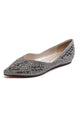 Arolora pointed-rhinestone-flats