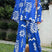 Arolora printed-bat-sleeve-loose-shirt-suits