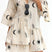 Arolora printed-flares-sleeve-ruched-mini-dress