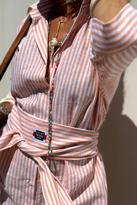 Arolora printed-half-sleeve-shirt-dress