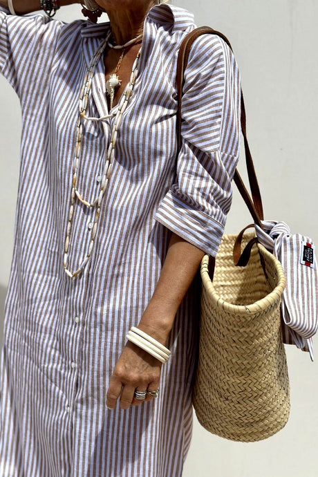 Arolora printed-half-sleeve-shirt-dress