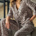 Arolora Printed Ruffle Tie-up Shirt Cotton Suits