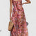 Arolora Printed Tie-up Cutout Cami Jumpsuits