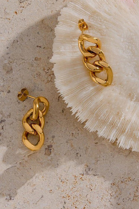 Punk Cuban Chain Earrings