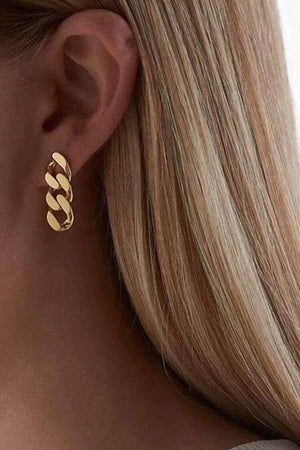 Punk Cuban Chain Earrings