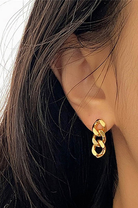 Punk Cuban Chain Earrings