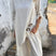 Arolora  Raw Edge Long Tops Two-piece Pants Set