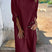 Arolora  Raw Edge Long Tops Two-piece Pants Set