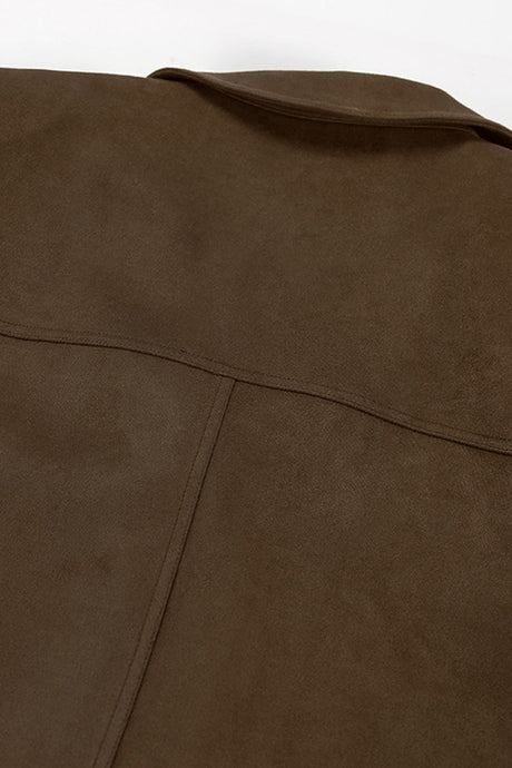 Retro Brown Suede Blazer