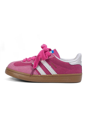 Arolora Retro Contrast Color Flat Sneakers