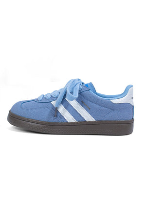 Arolora Retro Contrast Color Flat Sneakers