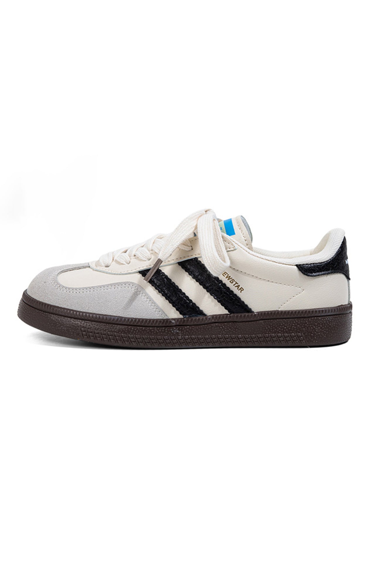 Arolora Retro Contrast Color Flat Sneakers