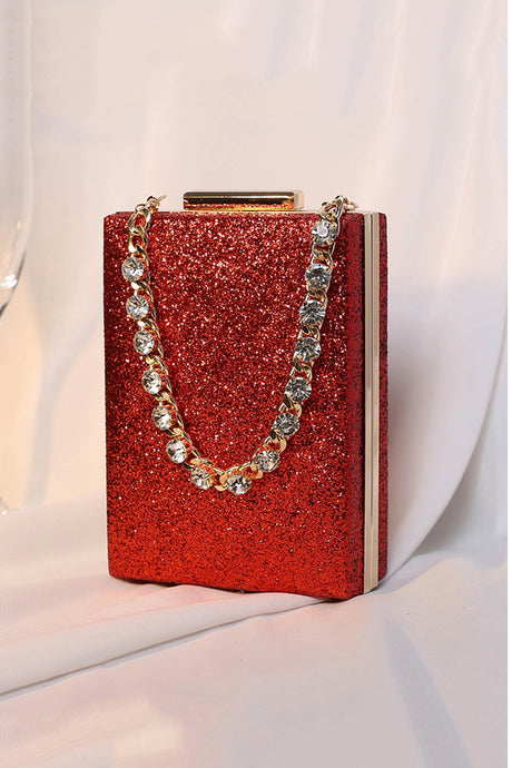 Rhinestone Chain Glitter Handbag