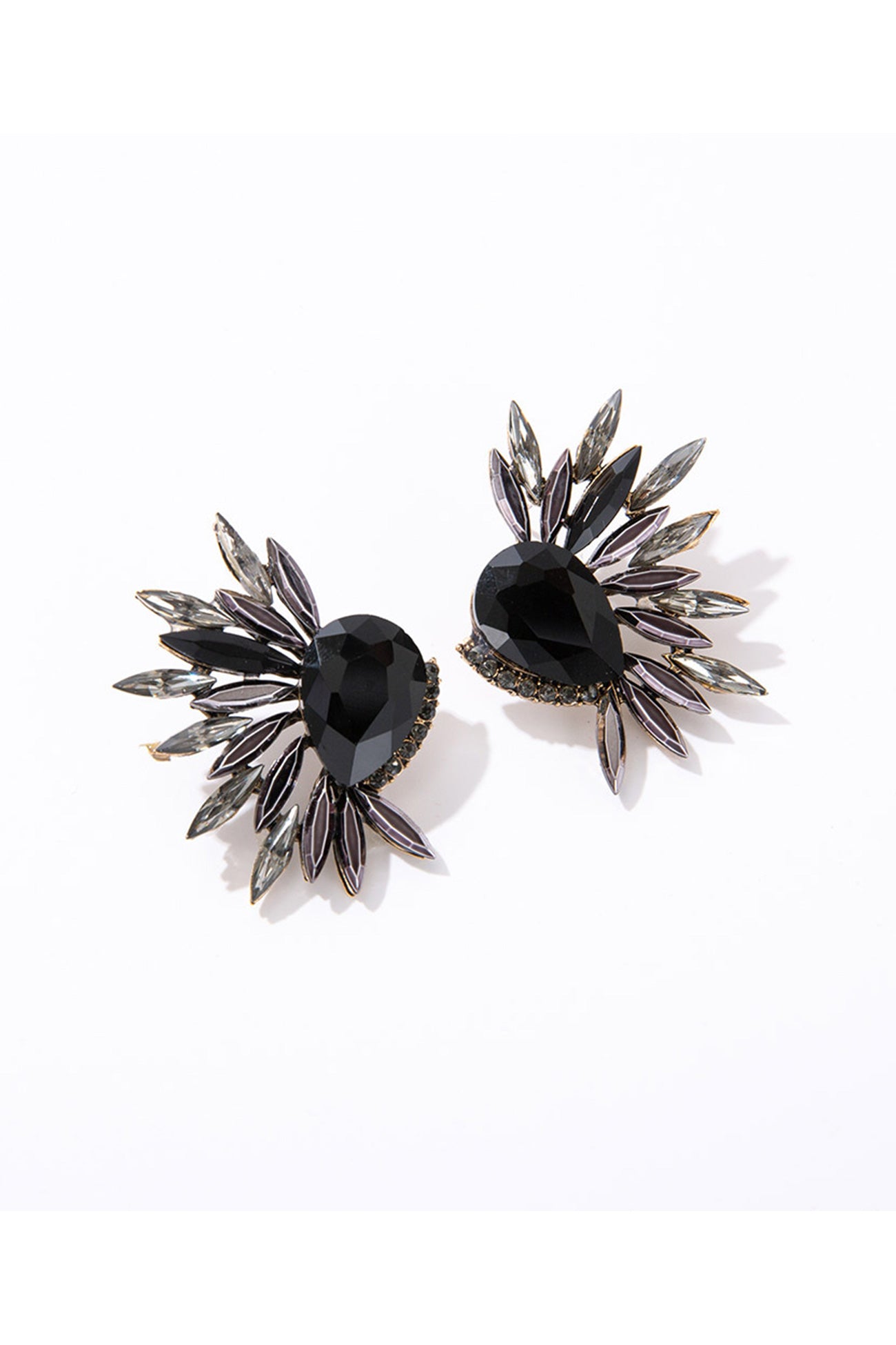 Rhinestone Wing Shape Earrings