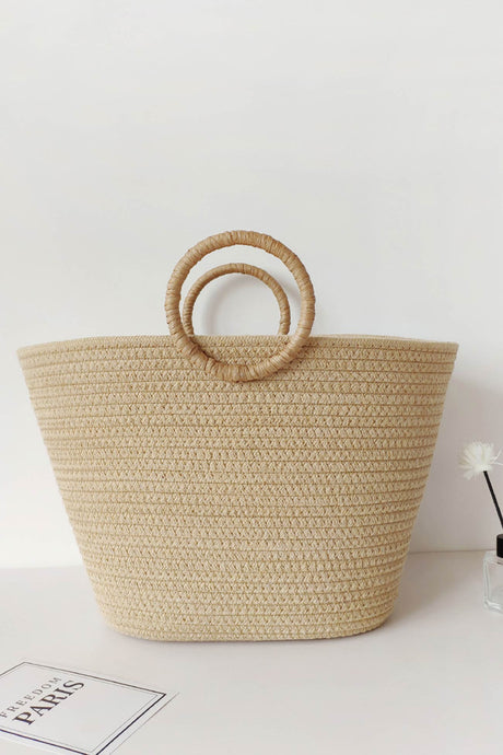 Ring Straps Cotton Rope Hand Bag