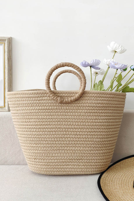 Ring Straps Cotton Rope Hand Bag