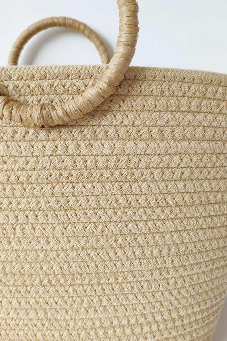 Ring Straps Cotton Rope Hand Bag