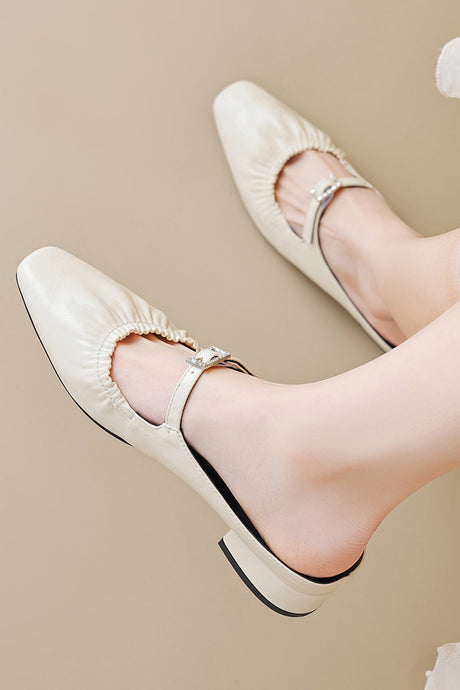 Arolora ruched-closed-toe-heels