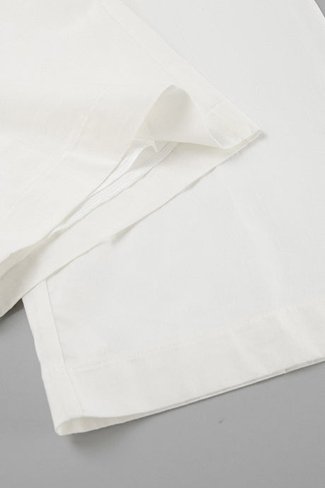 Arolora Ruffle Tie-up Cotton Vest Set