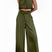 Arolora satin-mock-neck-crop-top-pants-suits