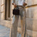 Arolora Sequin Long Sleeve Blazer Flare Long Pants Set