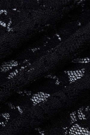 Sheer Lace Long Sleeve Maxi Dress