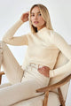 Solid Color Half-turtleneck Slim Knitted Layer Top