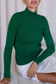 Solid Color Half-turtleneck Slim Knitted Layer Top