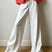 Arolora Solid Color High Waist Loose Suit Pants