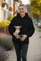 Solid Color Pet Pouch Oversized Plush Hoodie