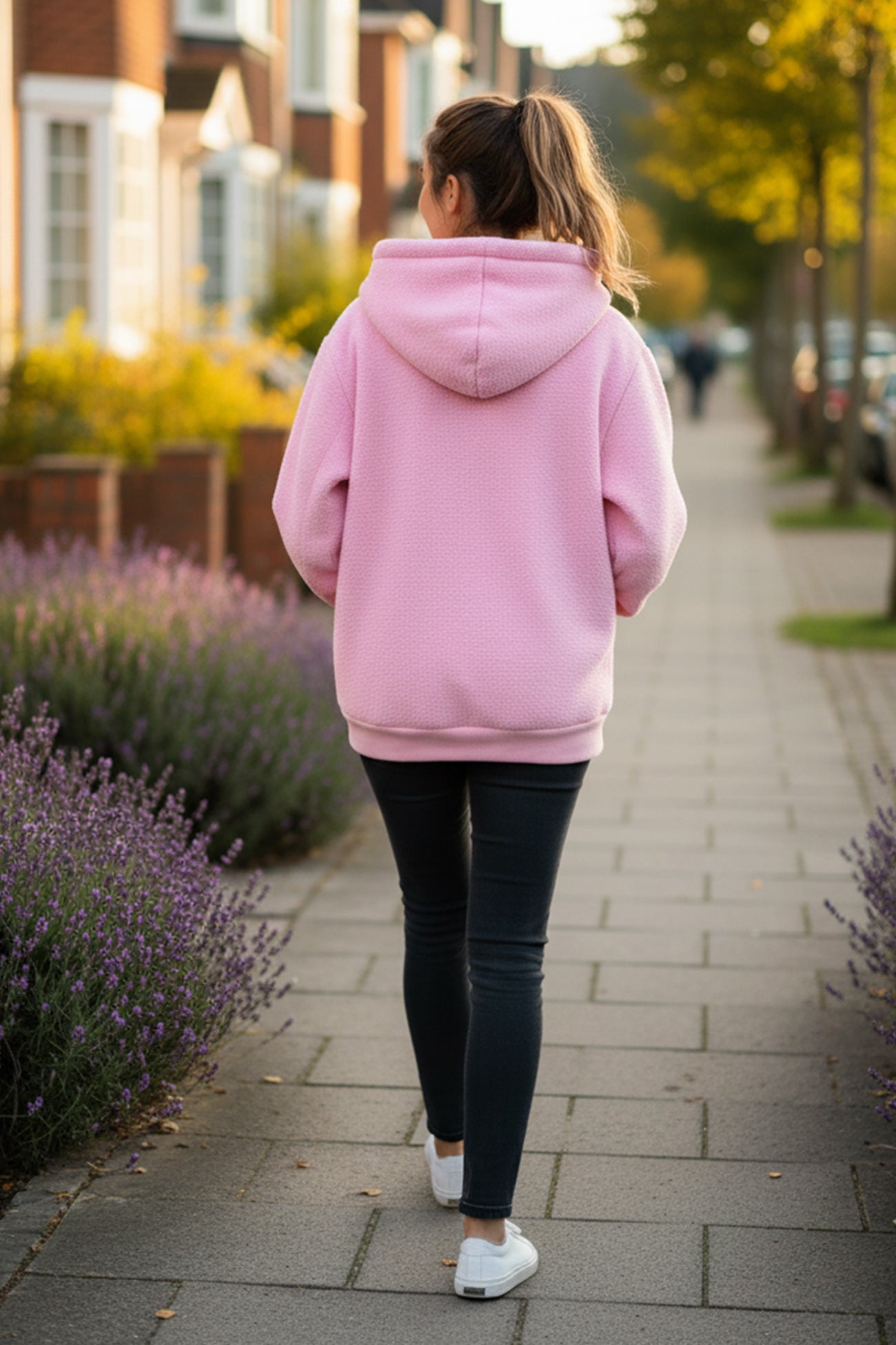 Solid Color Pet Pouch Oversized Plush Hoodie