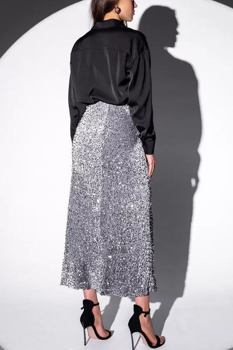 Arolora Solid Color Slim Fit Blouse