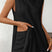 Arolora Solid Color Slit Knit Vest Shorts Set