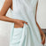 Arolora Solid Color Slit Knit Vest Shorts Set