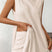 Arolora Solid Color Slit Knit Vest Shorts Set