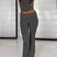 Arolora solid-crop-top-flares-long-pants-set