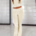 Arolora solid-crop-top-flares-long-pants-set