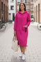 Solid Drawstring Pocket Long Hoodie