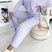 Arolora solid-drop-shoulder-pullover-pants-set