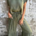 Arolora Solid Short Sleeve Flare Pants Set