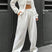 Arolora solid-slim-fit-hoodie-pants-suits