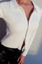 Solid Two-way Zipper Knit Cardigan