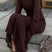 Arolora solid-color-knitted-semi-sheer-maxi-dress-set