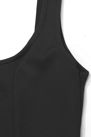 Arolora Square Neck Corset Swing Dress