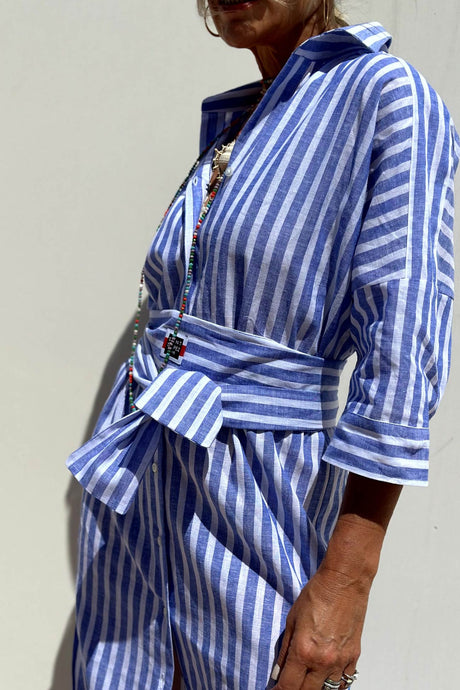 Arolora printed-half-sleeve-shirt-dress