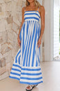 Arolora striped-smocked-cutout-cami-dress